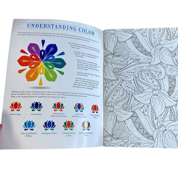 Botanical Wonders Color Art for Everyone Adult Coloring Book Inc Leisure Arts - Picture 3 of 9